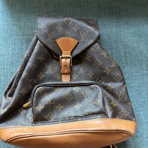 Authentic Louis Vuitton Monogram Backpack Montsouris